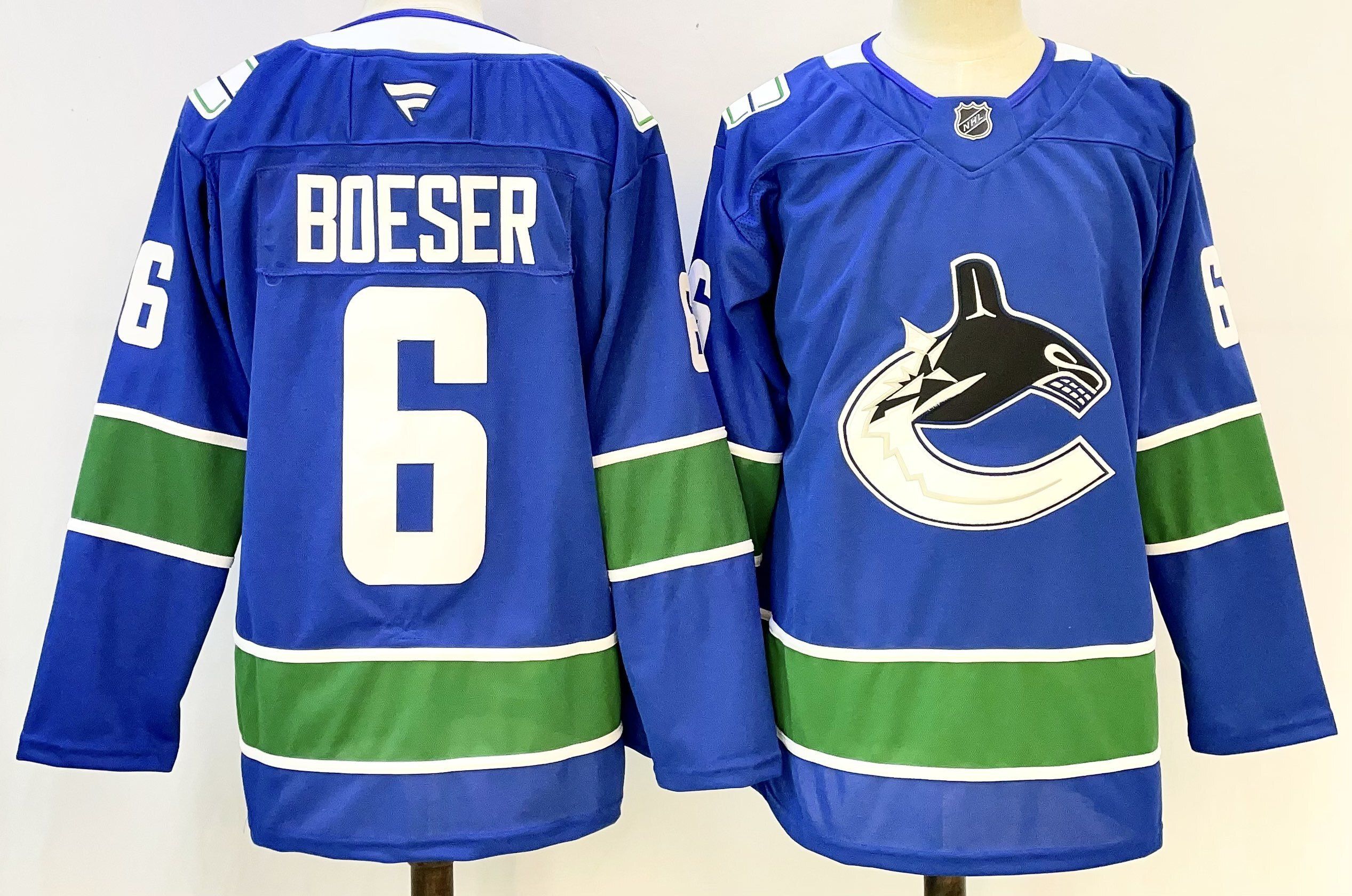Men Vancouver Canucks #6 Boeser Blue 2026 Adidias NHL Jersey style 001->youth nhl jersey->Youth Jersey